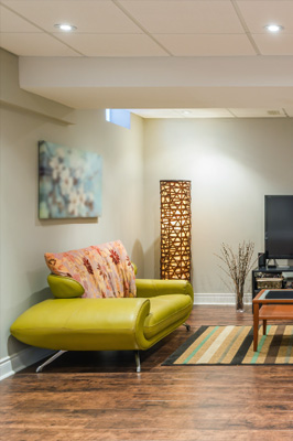 basement remodeling project